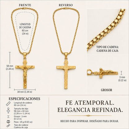 Collar Crucifijo Dorado