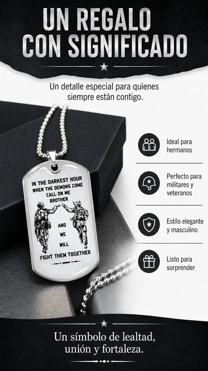 Collar Placa Militar - Hermandad Inquebrantable