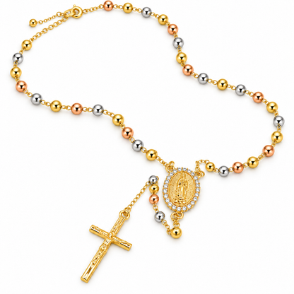 Collar Virgen de Guadalupe 18K