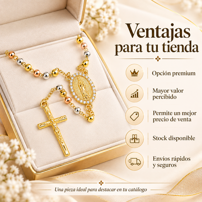 Collar Virgen de Guadalupe 18K