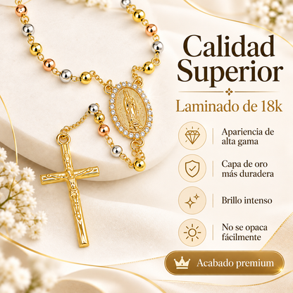 Collar Virgen de Guadalupe 18K